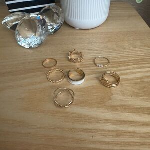 Fashion Gold-Tone Ring Set